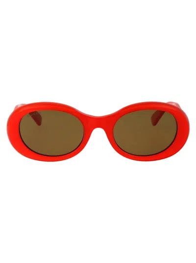 Gucci Sunglasses In 003 Orange Orange Brown