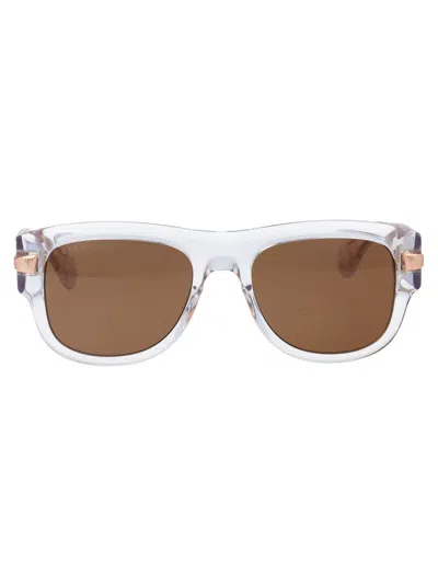 Gucci Sunglasses In 004 Crystal Crystal Brown