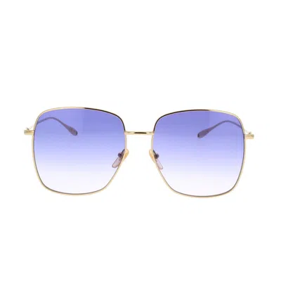 Gucci Sunglasses In 004 Gold Gold Violet