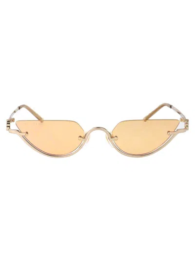 Gucci Sunglasses In Gold Gold Yellow