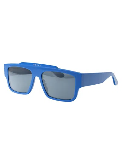 Gucci Sunglasses In 004 Light Blue Light Blue Blue