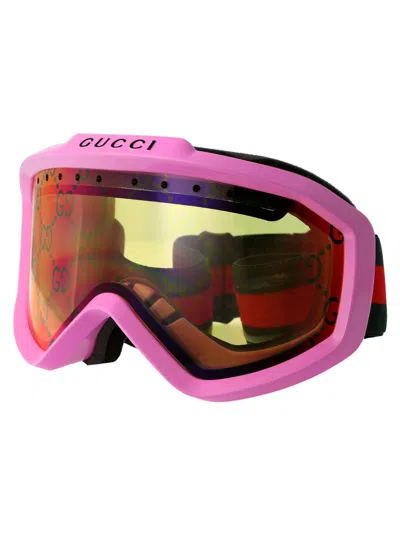 Gucci Sunglasses In 004 Pink Multicolor Yellow