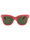 Gucci Womens Pink Gg1082s Cat-eye Acetate Sunglasses In 004 Pink Pink Green