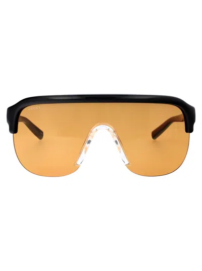 Gucci Sunglasses In 005 Black Black Orange