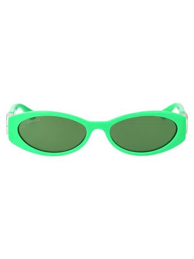 Gucci Sunglasses In 005 Green Green Green