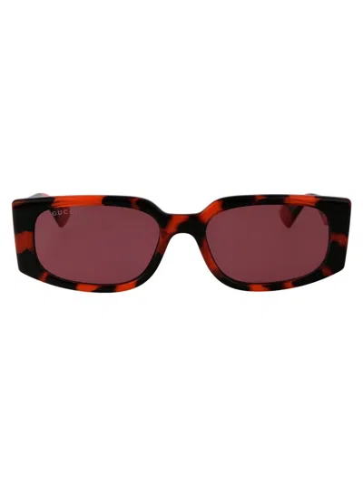 Gucci Sunglasses In 006 Orange Orange Violet