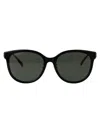 Gucci Black-gold-grey Recycled Acetate Sunglasses