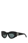 Gucci Black Cat Eye Sunglasses In Black