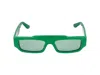Gucci Rectangle-frame Sunglasses In Green