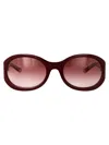 Gucci Oval Frame Sunglasses With Tinted Lenses
