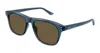 Gucci Square Frame Sunglasses In Blue