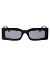 Gucci Gg1425s Rectangular Acetate Sunglasses In Black