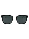 Gucci Black Crystal Grey Acetate Sunglasses In Brown