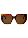 Gucci Acetate Havana Sunglasses In Brown