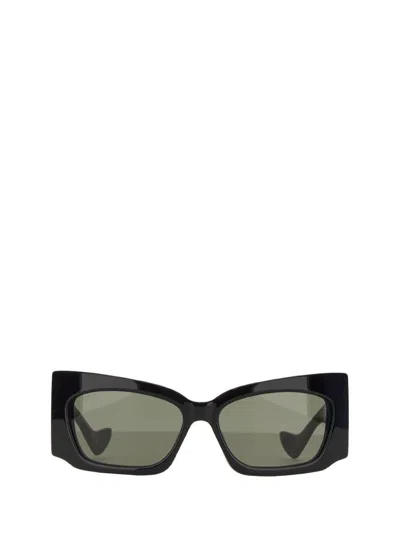 Gucci Geometric-frame Tinted Sunglasses In Black