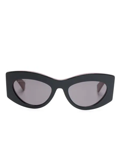 Gucci Women Cat-eye Sunglasses In Black