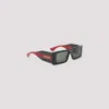 Gucci Rectangular Sunglasses In Glossy Black