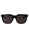 Gucci Black Black Grey Acetate Sunglasses In Black