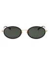 Gucci Gg1980s Linea Emblem Sunglasses In Black