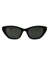 Gucci Black-gold-grey Recycled Acetate Sunglasses In Black