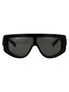 Gucci Black-black-grey Recycled Acetate Sunglasses In Black
