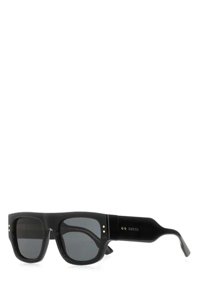 Gucci Men Black Acetate Sunglasses