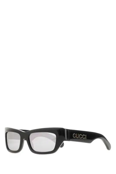 Gucci Men Black Acetate Sunglasses