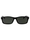 Gucci Black-black-grey Injection Sunglasses In Black