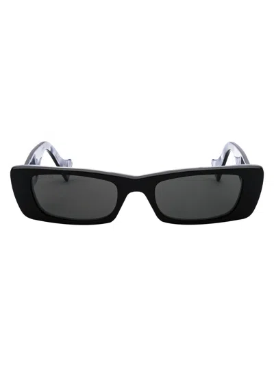 Gucci Grey Rectangular Ladies Sunglasses Gg0516s 001 52 In Black