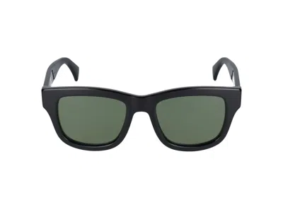 Gucci Sunglasses In Black Black Green