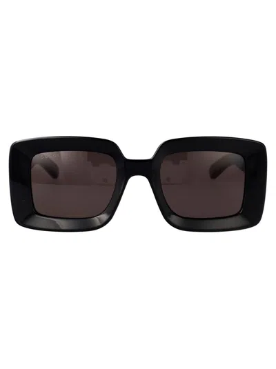 Gucci Sunglasses In Black-black-grey
