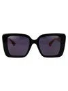 Gucci Womens Black Gg1861s Square Acetate Sunglasses In Black-blue-violet