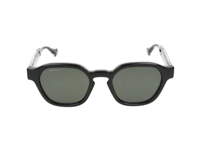 Gucci Sunglasses In Black Crystal Grey
