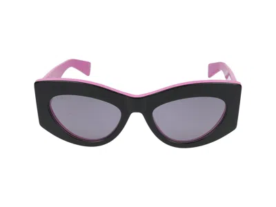 Gucci Sunglasses In Black Fuchsia Grey