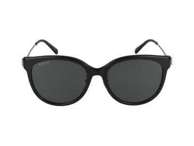 Gucci Sunglasses In Black Gold Grey