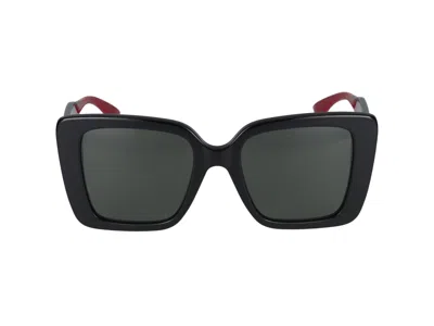Gucci Sunglasses In Black Green Grey