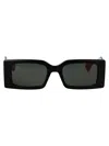 Gucci Gg1860s Sunglasses In Black-green-grey