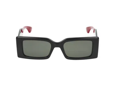 Gucci Sunglasses In Black Green Grey