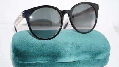 Pre-owned Gucci Sunglasses Black Multicolor Grey Gg0416sk 001 55 20 145 In Gray