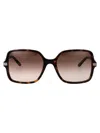Gucci Metal Framed Havana Sunglasses In Brown