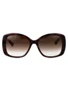 Gucci Double G Square-frame Sunglasses In Brown