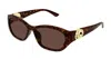 Gucci Eyewear Sunglasses In Brown