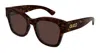 Gucci Gg1789s002 Havana Havana Brown In Brown