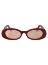 Gucci Burgundy-burgundy-brown Recycled Acetate Sunglasses In Brown