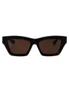 Gucci Havana-havana-brown Recycled Acetate Sunglasses In Brown