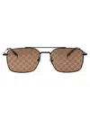 Gucci Eyewear Specialized Fit Rectangular Sunglasses In Brown