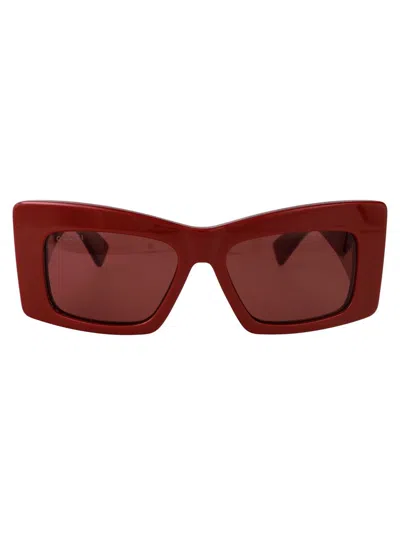 Gucci Sunglasses In Burgundy-burgundy-red