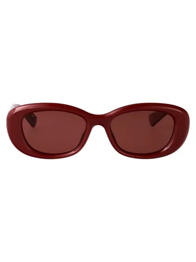 Gucci Sunglasses In Burgundy-burgundy-red