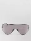Gucci Sunglasses Curved Frame Tinted Lenses Nose Pads In Gray