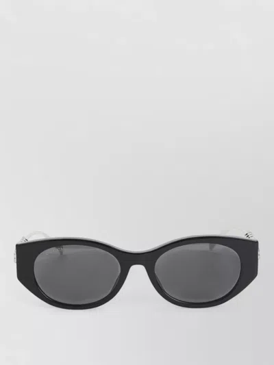 Gucci Sunglasses Dark Lenses Embellished Temples Style In Black